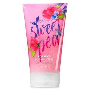 Bath & Body Works Sweet Pea Foaming Sugar Scrub New SEALED 8 oz.